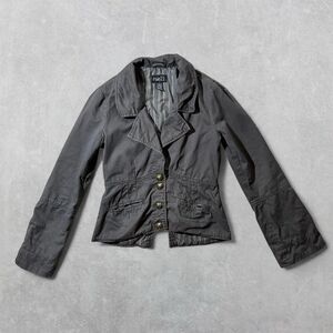 Rue 21 Women's Medium Dark Green Blazer with Gold Buttons